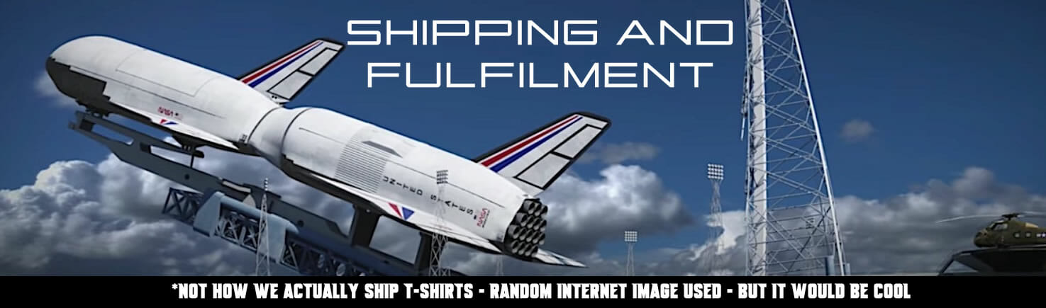 Shipping Page Banner Space Shirts