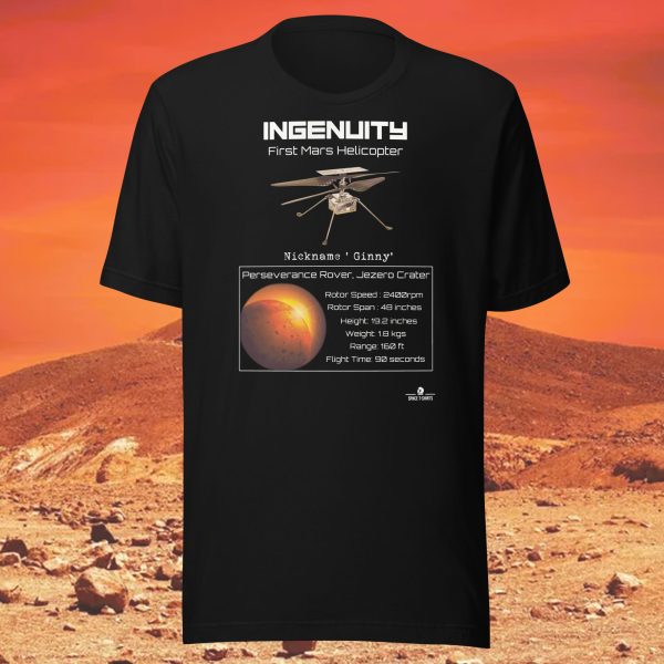 Ingenuity Mars Helicopter Space T-Shirt
