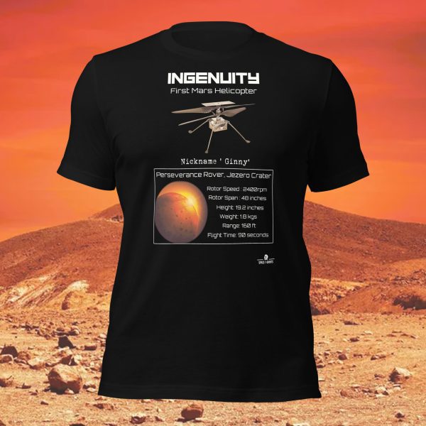 Ingenuity Mars Helicopter Space T-Shirt