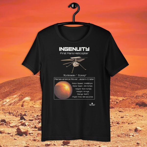 Ingenuity Mars Helicopter Space T-Shirt