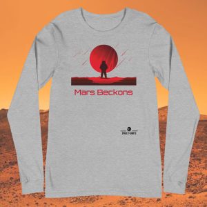 Space T-Shirts Long Sleeve Mars Beckons